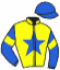 casaque portée par Andre A. jockey du cheval de course JAVA DES AUGERIES, information pmu ZETURF
