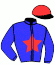 casaque portée par Gervais Mme Aur. jockey du cheval de course GITAN DU LUPIN, information pmu ZETURF