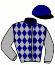 casaque portée par Lecoq M. jockey du cheval de course KENZIE VREDEBEST, information pmu ZETURF