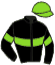 casaque portée par Le Beller T. jockey du cheval de course JAVA JONES, information pmu ZETURF