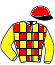 casaque portée par Devienne K. jockey du cheval de course DIEGO DU BOUFFEY (FR), information pmu ZETURF