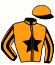 casaque portée par Devigne N. jockey du cheval de course EOLIA DE LA POTEL (FR), information pmu ZETURF