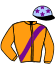 casaque portée par Baudy W. jockey du cheval de course ELOGIO TEJY, information pmu ZETURF
