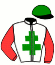 casaque portée par Daougabel M. jockey du cheval de course FEVER DU LOGIS, information pmu ZETURF