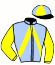 casaque portée par Cinier D. jockey du cheval de course JACKPOT VISAIS, information pmu ZETURF