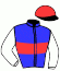 casaque portée par Stefano S. jockey du cheval de course HABANERA MIP, information pmu ZETURF