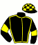 casaque portée par Soumille J. M. jockey du cheval de course IDEAL JIGANAYS, information pmu ZETURF