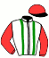 casaque portée par Gout L. jockey du cheval de course JUPITER DANICA, information pmu ZETURF casaque portée par Gout L. jockey du cheval de course JUPITER DANICA, information pmu ZETURF