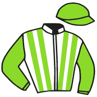 casaque portée par Ensch N. jockey du cheval de course HERNANIE DE GODREL, information pmu ZETURF