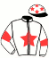 casaque portée par Coubard-meunier Ed. jockey du cheval de course JELOURA, information pmu ZETURF