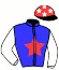 casaque portée par Tugend G. jockey du cheval de course GALVESTON, information pmu ZETURF casaque portée par Tugend G. jockey du cheval de course GALVESTON, information pmu ZETURF
