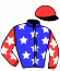 casaque portée par Verva L. jockey du cheval de course FLUO (FR), information pmu ZETURF