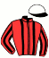 casaque portée par Locqueneux D. jockey du cheval de course DRAGO DE TILOU (CH), information pmu ZETURF