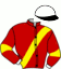 casaque portée par Ebbinge R. jockey du cheval de course FOREVER DE PRESTES (FR), information pmu ZETURF