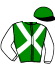 casaque portée par Bizoux Lor. jockey du cheval de course GRAXO (FR), information pmu ZETURF