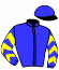 casaque portée par Bizoux O. jockey du cheval de course EN VIKING (FR), information pmu ZETURF