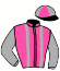 casaque portée par Ouvrie F. jockey du cheval de course HISTOIRE DU LYS (FR), information pmu ZETURF