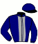 casaque portée par Piton B. jockey du cheval de course IMAGINE DU ROC (FR), information pmu ZETURF