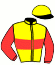 casaque portée par Bizoux Mic. jockey du cheval de course HERMIONE DU PONT (BE), information pmu ZETURF