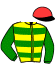 casaque portée par Leblanc K. jockey du cheval de course FREEMAN DE HOUELLE (FR), information pmu ZETURF