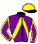 casaque portée par Cueff L. jockey du cheval de course FAIRWAY LA VITARD (FR), information pmu ZETURF