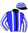 casaque portée par Garandeau A. jockey du cheval de course INTO THE GROOVE, information pmu ZETURF