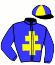 casaque portée par Lecocq Mlle C. jockey du cheval de course JASPE, information pmu ZETURF