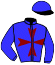 casaque portée par D'haenens N. jockey du cheval de course JALAKITE SIVED, information pmu ZETURF