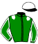 casaque portée par Rivenet L. jockey du cheval de course FRIMOUSSE DE MARNY, information pmu ZETURF