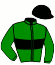 casaque portée par Gelormini G. jockey du cheval de course ISOLELLA CASTELETS, information pmu ZETURF
