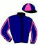 casaque portée par Ouvrie F. jockey du cheval de course LOVE ME DE DUSSAC, information pmu ZETURF