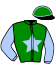 casaque portée par Motte L. jockey du cheval de course JASMIN DE NAVARY, information pmu ZETURF