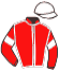 casaque portée par Feelders R. jockey du cheval de course KAPORAL DU HOUSSEL, information pmu ZETURF