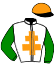 casaque portée par Garandeau A. jockey du cheval de course KEEP ON RUNNING, information pmu ZETURF
