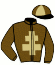 casaque portée par Rochette F. jockey du cheval de course JUPITER MADRIK, information pmu ZETURF