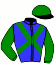 casaque portée par Blanquet Mat. jockey du cheval de course JUNAKA MELODY, information pmu ZETURF