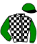 casaque portée par Godey Mlle N. jockey du cheval de course HARLEY DE JANEIRO, information pmu ZETURF