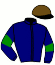 casaque portée par Senet J.F. jockey du cheval de course LUDO DU MURRIER, information pmu ZETURF