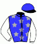 casaque portée par Ouvrie F. jockey du cheval de course GOLDWIN SANTIGNY, information pmu ZETURF casaque portée par Ouvrie F. jockey du cheval de course GOLDWIN SANTIGNY, information pmu ZETURF