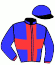 casaque portée par Koubiche Jér. jockey du cheval de course HELVAMOSA, information pmu ZETURF casaque portée par Koubiche Jér. jockey du cheval de course HELVAMOSA, information pmu ZETURF