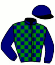 casaque portée par Brohier D. jockey du cheval de course KHALEESI HEAVEN, information pmu ZETURF