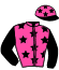 casaque portée par Bazire N. jockey du cheval de course HOOKER BERRY, information pmu ZETURF