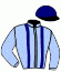casaque portée par Jean P. Ch. jockey du cheval de course JULIANA DES LUCAS, information pmu ZETURF