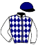 casaque portée par David W. jockey du cheval de course HORUSKO (FR), information pmu ZETURF