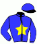 casaque portée par Busnel K. jockey du cheval de course HUVRIK DE GUEZ, information pmu ZETURF