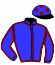 casaque portée par Auge J. jockey du cheval de course REDLAKE (FR), information pmu ZETURF