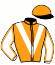 casaque portée par Mendizabal I. jockey du cheval de course RIZZICHOP (FR), information pmu ZETURF