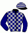 casaque portée par Lemaitre A. jockey du cheval de course CHARM KING (FR), information pmu ZETURF