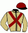 casaque portée par Crastus A. jockey du cheval de course MASSA CHOP (FR), information pmu ZETURF