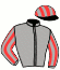casaque portée par Gutierrez Val A. jockey du cheval de course ACHILLEA (FR), information pmu ZETURF